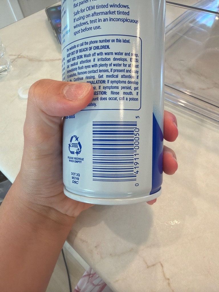 Aerosol glass and surface cleaner