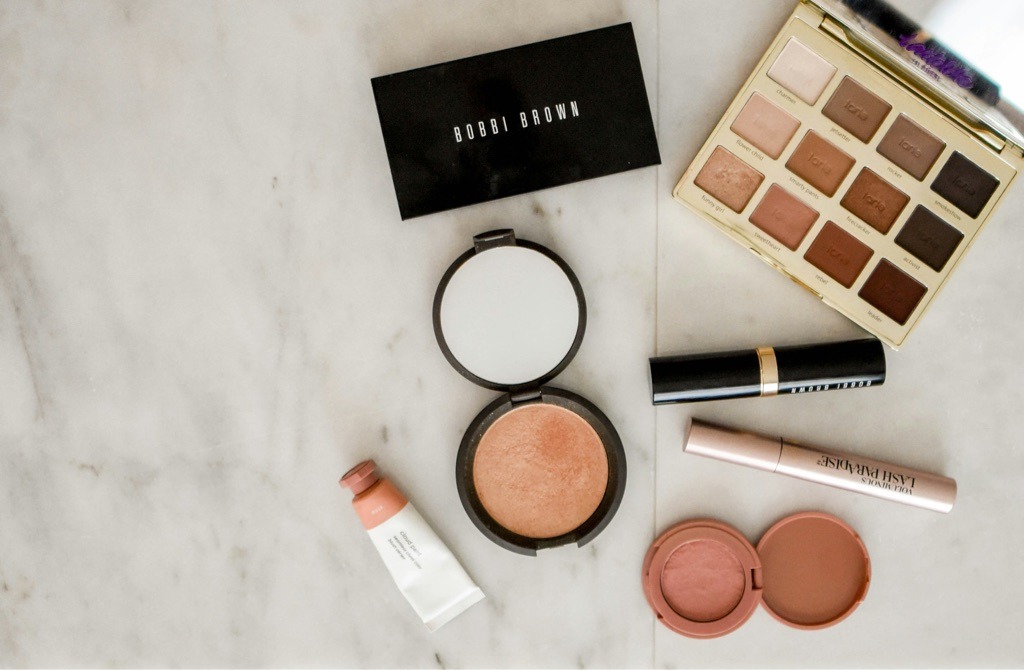 Assorted Cosmetics (Mascara, Eyeshadow, Blush, and Lipstick)